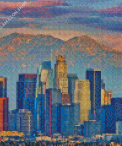 Skyline Of Los Angeles Downtown Diamond Painting