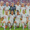 Women England National Football Team Diamond Painting