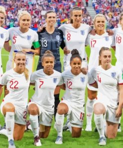 Women England National Football Team Diamond Painting