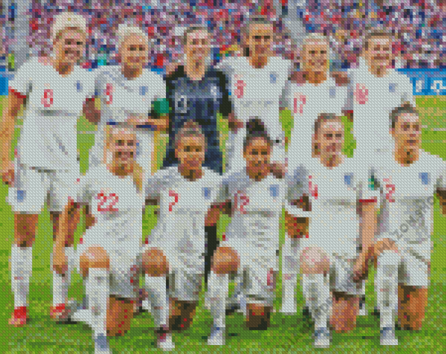 Women England National Football Team Diamond Painting