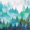 Foggy Forest Art Diamond Paintings