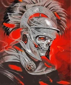 Skull Spartan Diamond Paintings