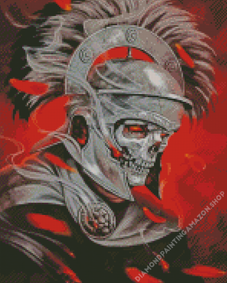 Skull Spartan Diamond Paintings