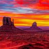 Southwestern At Sunset Diamond Paintings