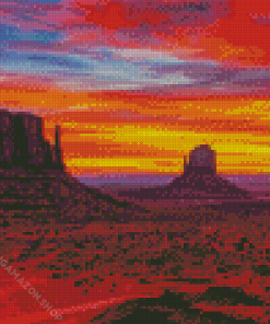 Southwestern At Sunset Diamond Paintings