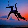 aerial silks Silhouette Diamond Paintings