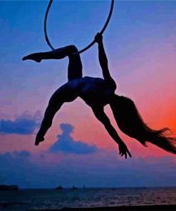 aerial silks Silhouette Diamond Paintings