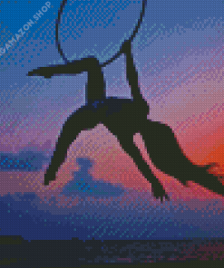 aerial silks Silhouette Diamond Paintings