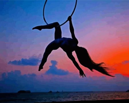 aerial silks Silhouette Diamond Paintings