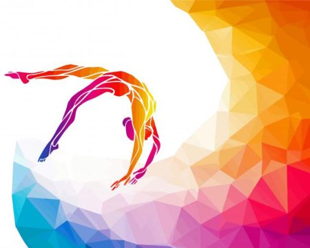 gymnastic woman silhouette Diamond Paintings