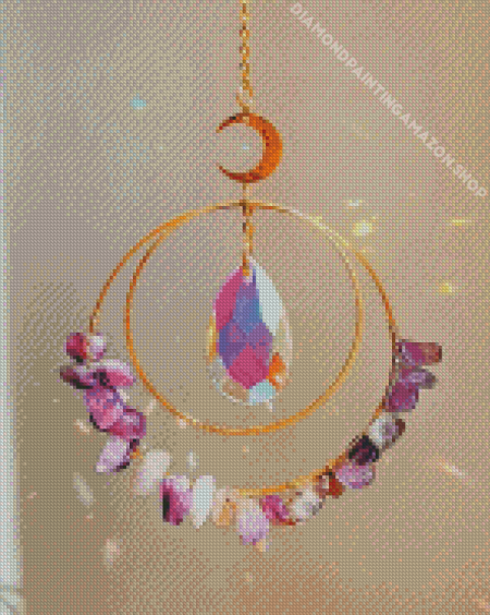 Aesthetic Crystal suncatcher Diamond Dotz