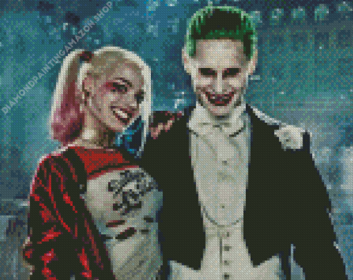 Harley Quinn and joker Diamond Dotz