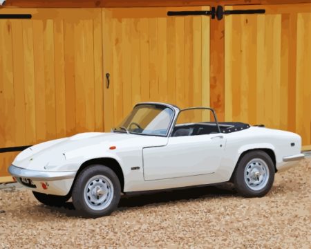 White Lotus elan Car Diamond Dotz