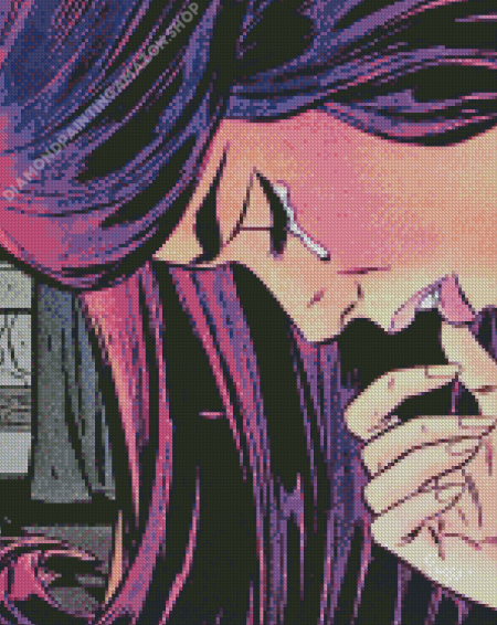 Woman crying pop art Diamond Dotz
