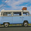 blue Volkswagen microbus Diamond Dotz