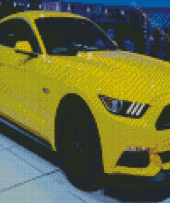 2015 Ford Yellow Mustang Gt Diamond Painting