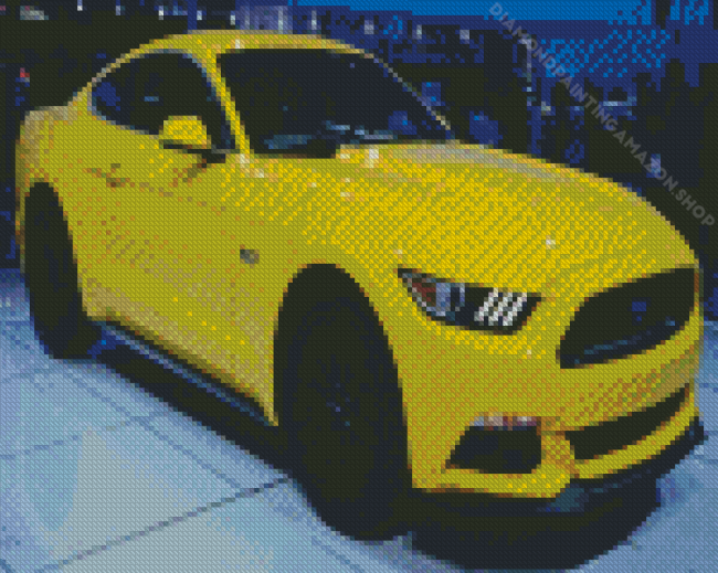 2015 Ford Yellow Mustang Gt Diamond Painting