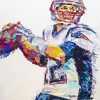 Abstract Tom Brady Diamond Painting