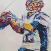 Abstract Tom Brady Diamond Painting