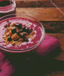 Acai Cream Bowl Diamond Painting