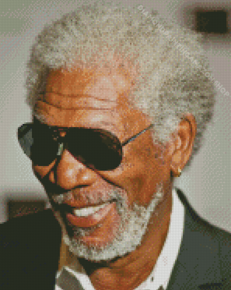 Actor Morgan Freeman Diamond Painting