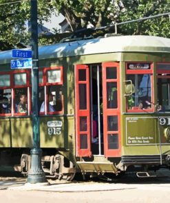 Aesthetic St Charles Streetcar Diamond Painting