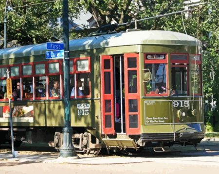Aesthetic St Charles Streetcar Diamond Painting