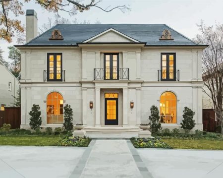 Aesthetic French House Diamond Painting
