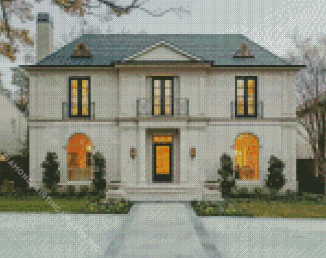 Aesthetic French House Diamond Painting