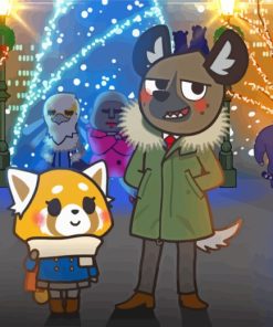 Aggretsuko On Christmas Day Diamond Painting