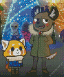 Aggretsuko On Christmas Day Diamond Painting