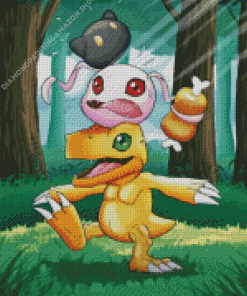 Agumon Koromon And Botamon Diamond Painting