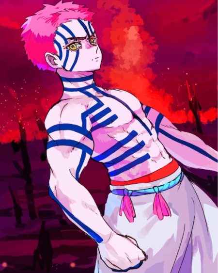 Akaza Anime Art Diamond Painting