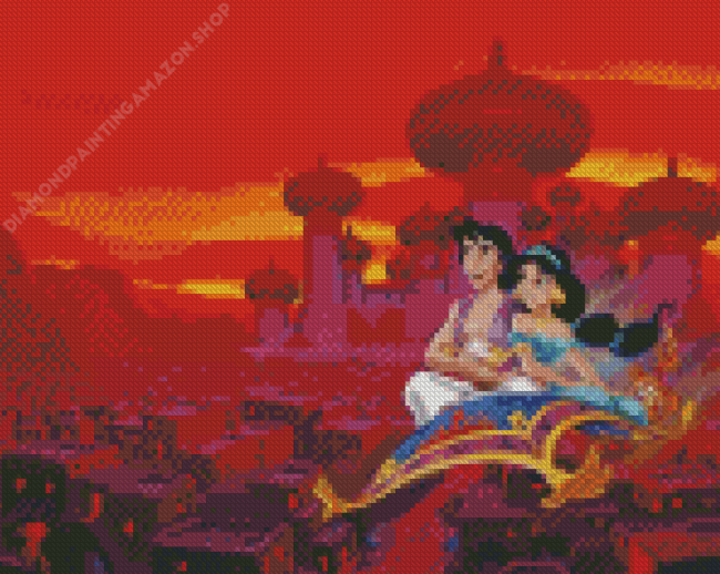 Aladdin And Jasmine Diamond Painting