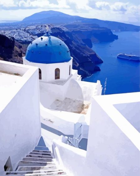 Anastasi Church Greece Diamond Painting