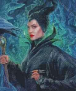 Angelina Jolie Maleficent Diamond Painting