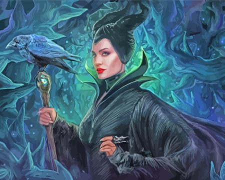 Angelina Jolie Maleficent Diamond Painting