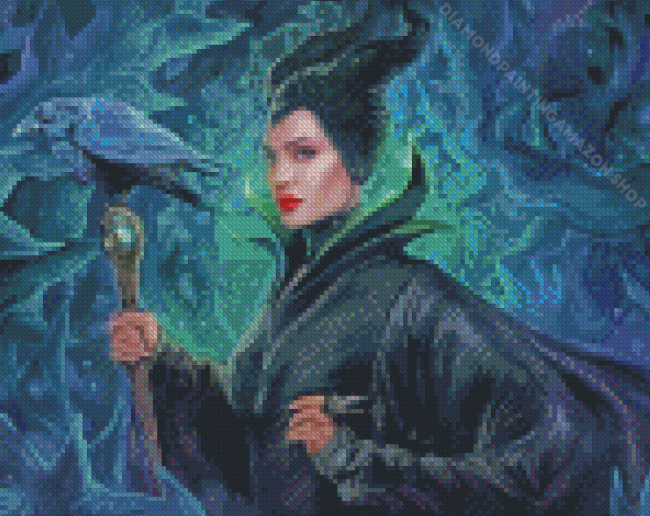 Angelina Jolie Maleficent Diamond Painting