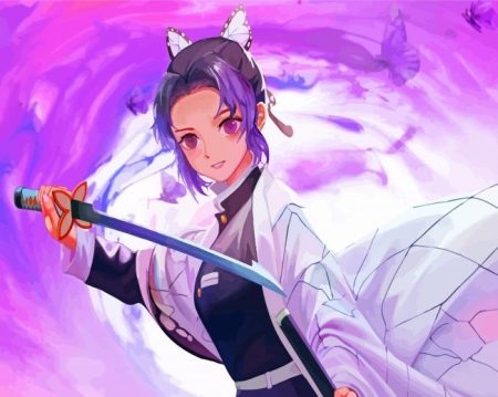 Anime Girl Shinobu Kocho Diamond Painting