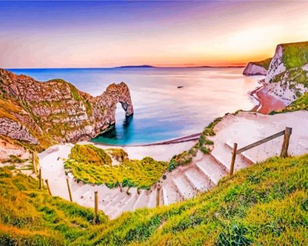 Arch Durdle Door Dorset Diamond Painting