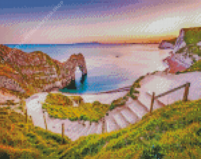 Arch Durdle Door Dorset Diamond Painting