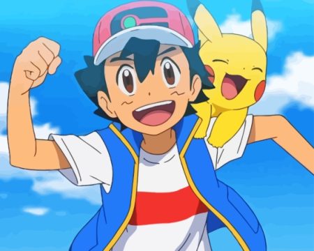 Ash And Pikachu Diamond Painting