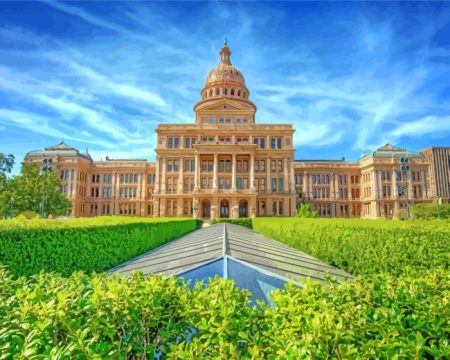 Austin Texas Capitol Building Diamond Painting
