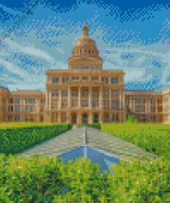 Austin Texas Capitol Building Diamond Painting