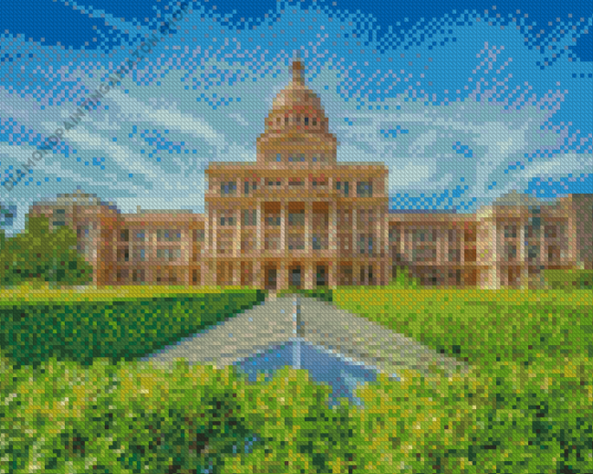 Austin Texas Capitol Building Diamond Painting