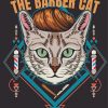 Barber Cat Illustration Diamond Painting