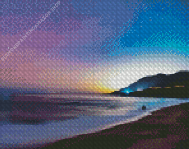 Night Stars Beach Diamond Painting