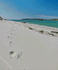 Beautiful Beach In Isles Of Scilly Diamond Painting