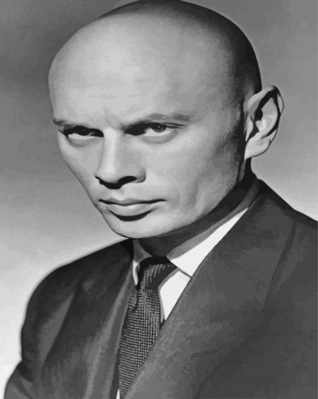 Black And White Yul Brynner Diamond Painting