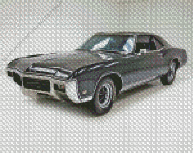 Black Buick Riviera Car Diamond Painting